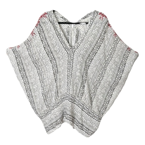 FREE PEOPLE V-Neck Tribal Beat Caftan Tunic Embroidered Bohemian Relaxed Small - Picture 1 of 16